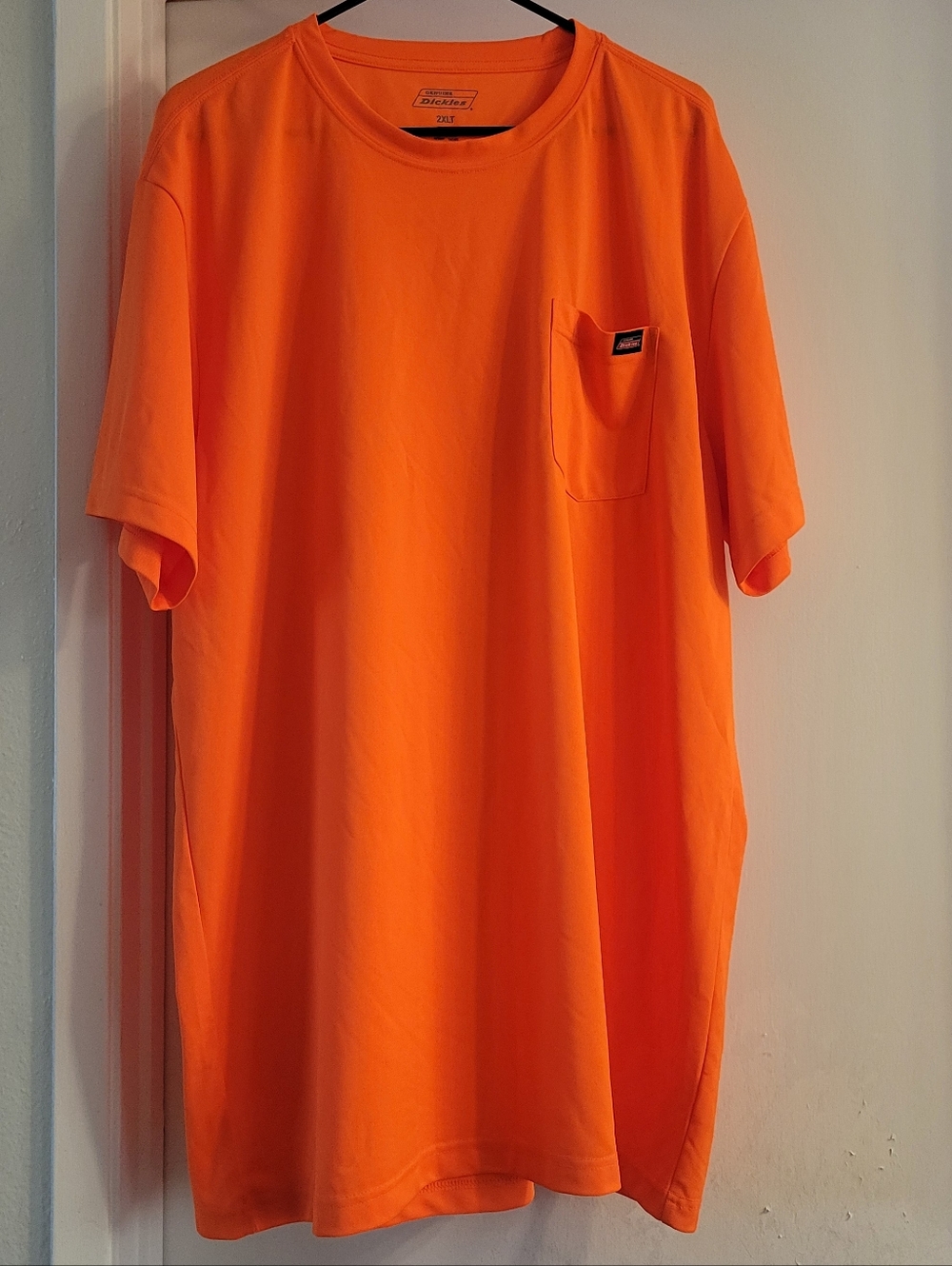 Dickies Safety Orange Pocket Tee 2XLT Hi Vis Workwear Short Sleeve Shirt